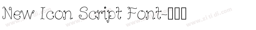 New Icon Script Font字体转换